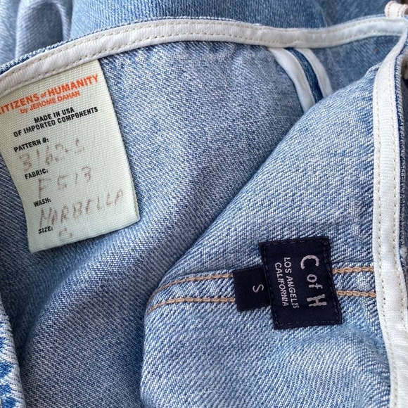 New Citizens of Humanity Donna Women's Blue A-Line Midi Wrap Denim Skirt Size S - Picture 7 of 7